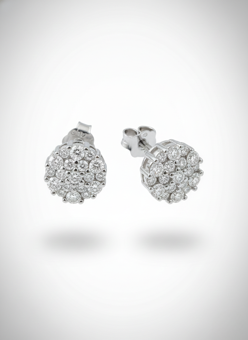 Brinco Moissanite Prata 925 - B282-1