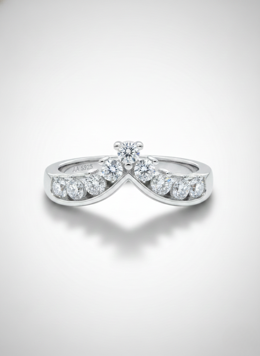 Anel Moissanite Prata 925 - AP280-CHU-18