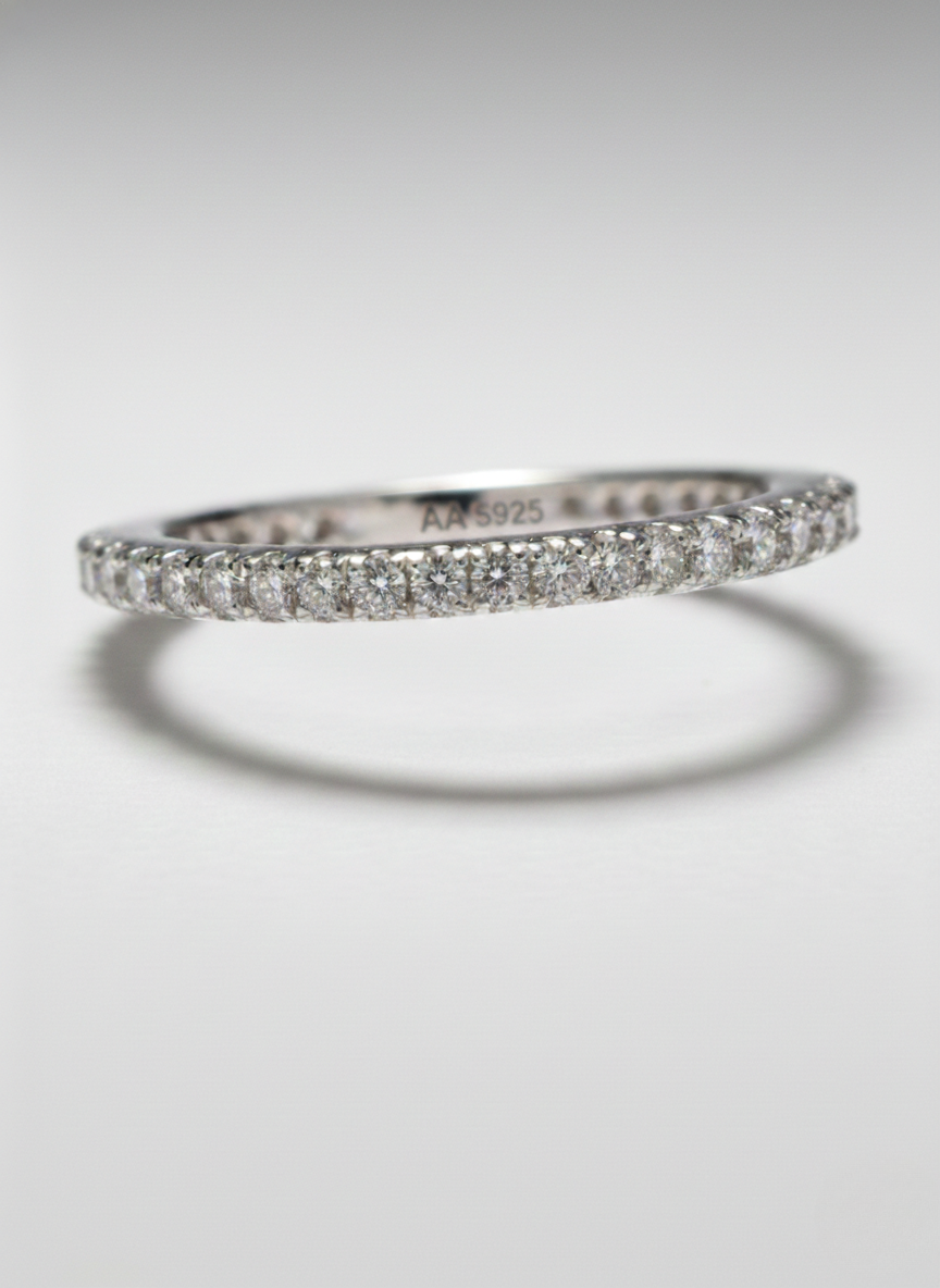 Anel Moissanite Prata 925 - AP275-CHU-22