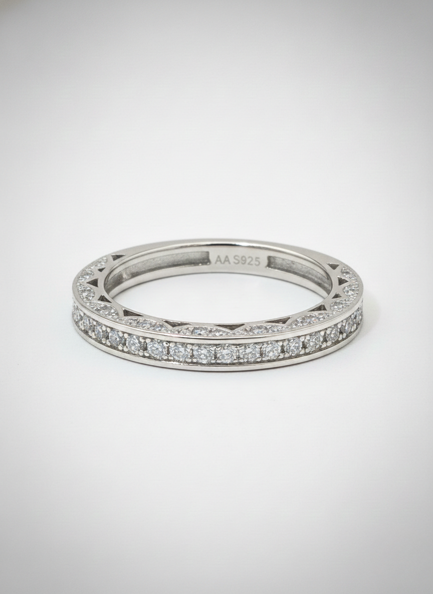 Anel Moissanite Prata 925 - AP258-CHU-33